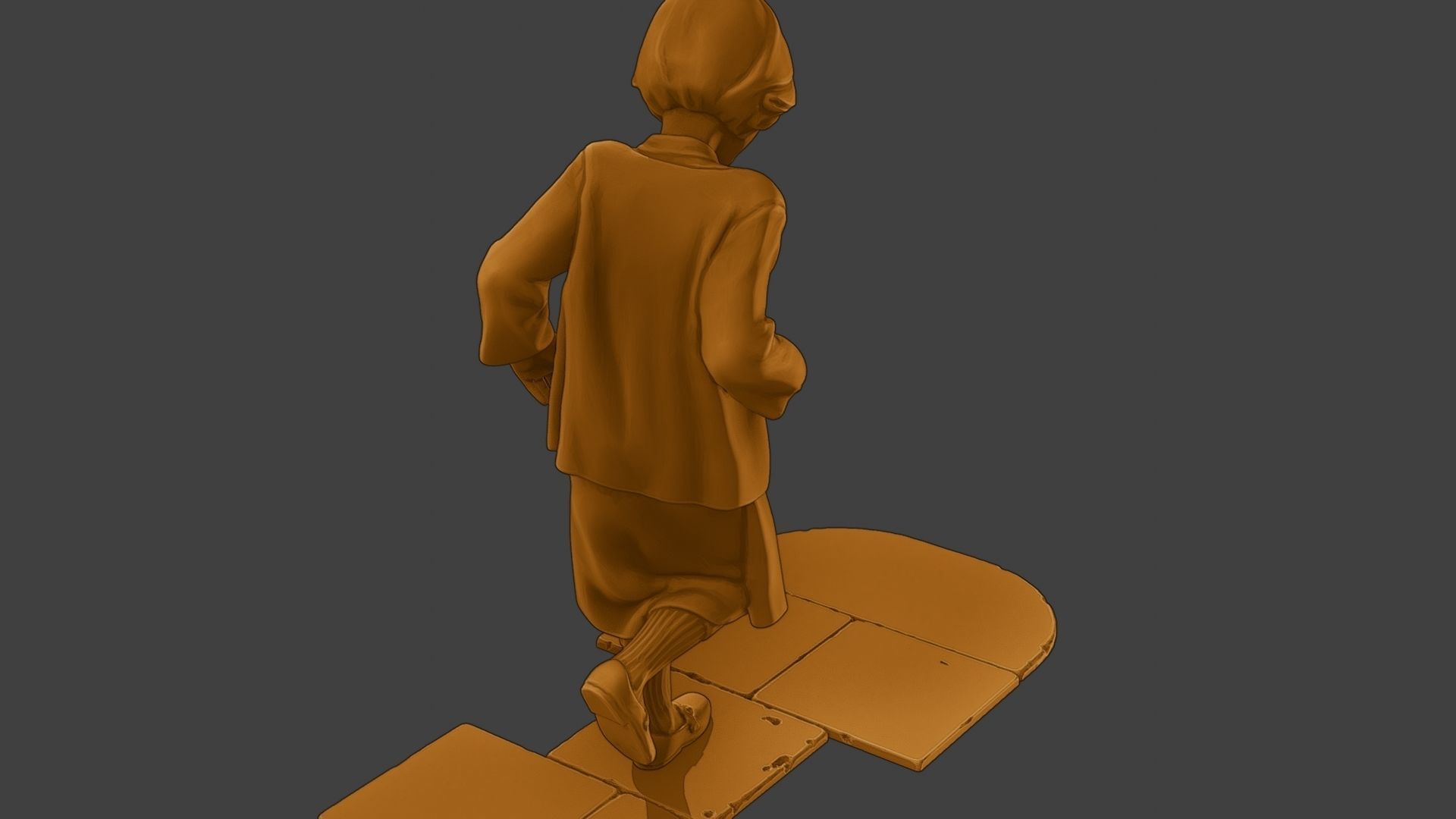 ww2 Casual Girl CG1 003 3D print model_24