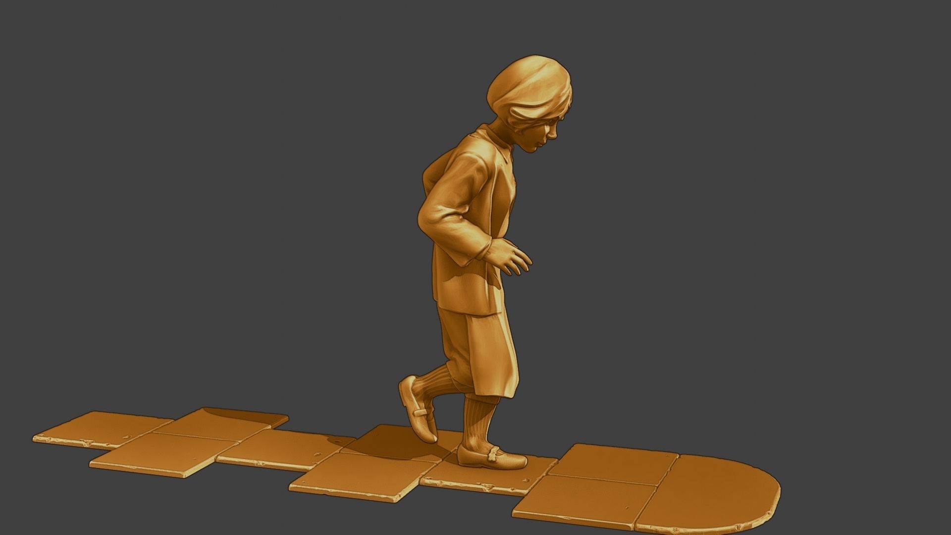 ww2 Casual Girl CG1 003 3D print model_9