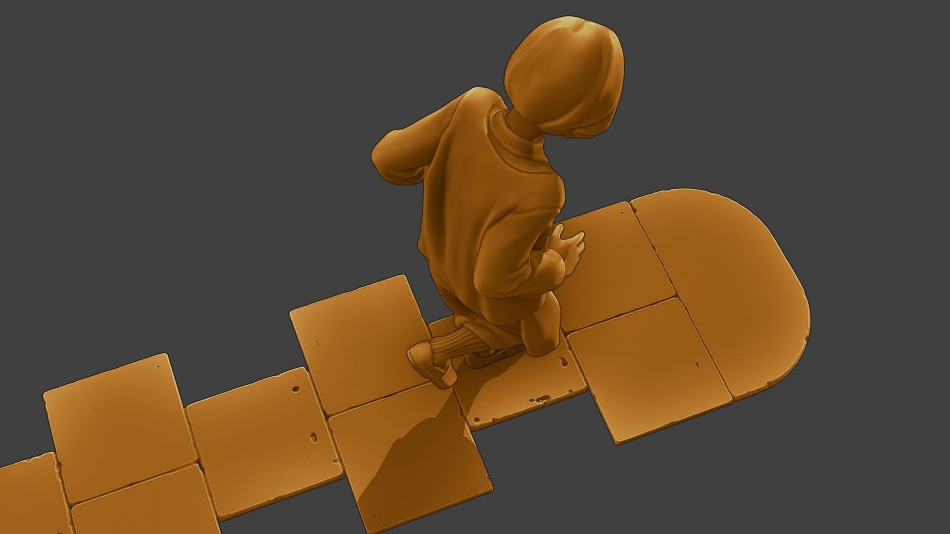 ww2 Casual Girl CG1 003 3D print model_23