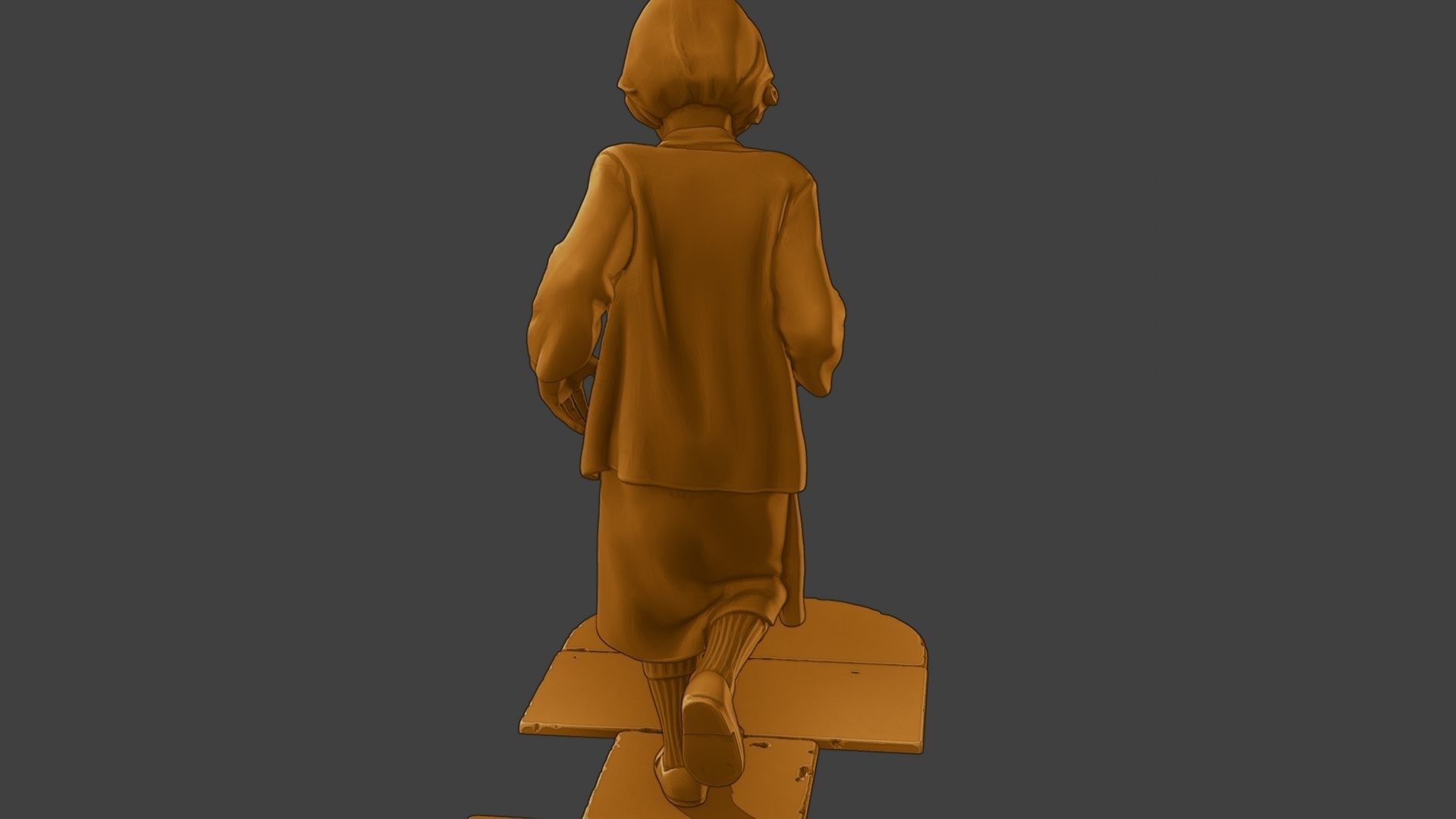 ww2 Casual Girl CG1 003 3D print model_25