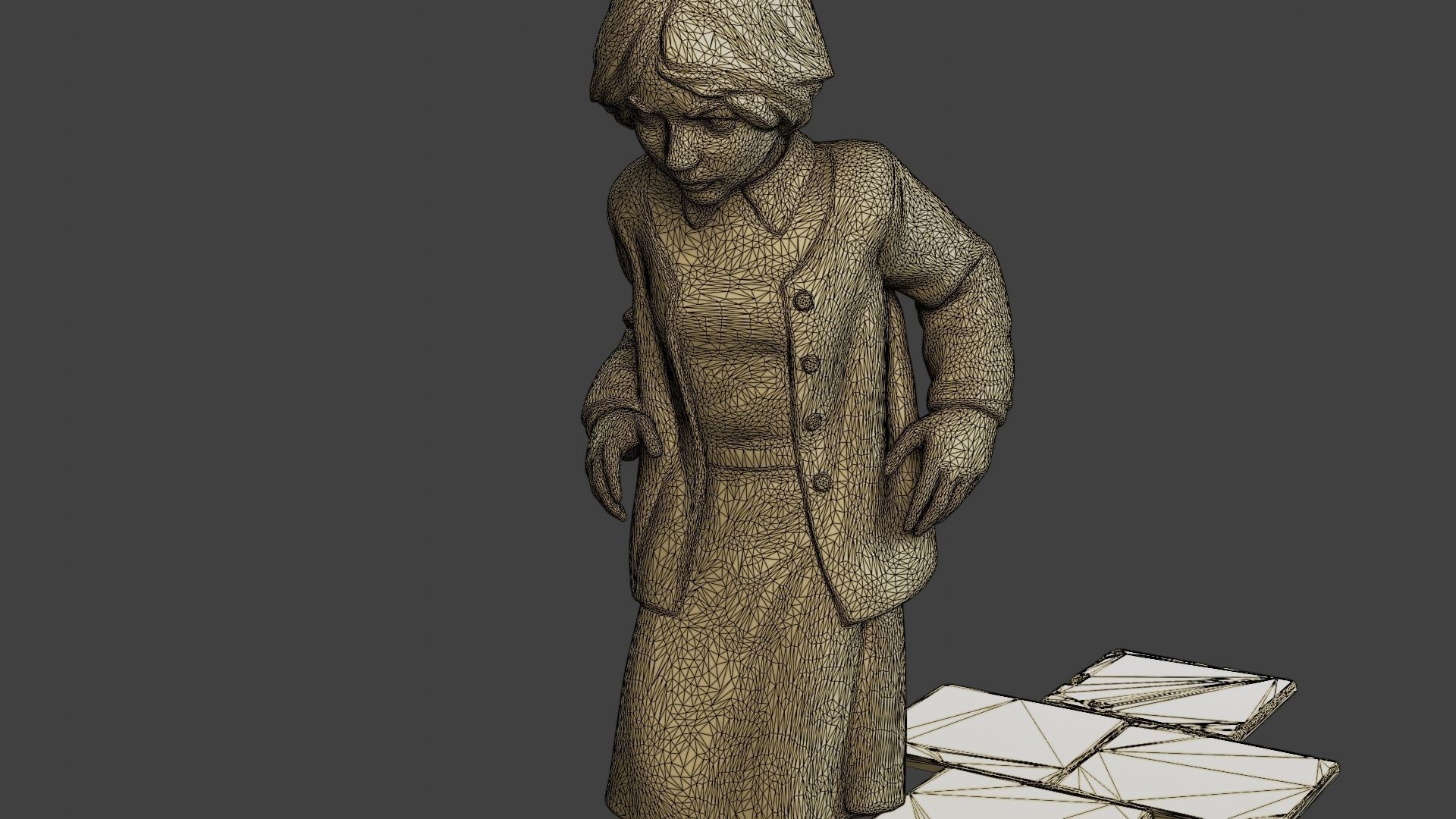 ww2 Casual Girl CG1 003 3D print model_12
