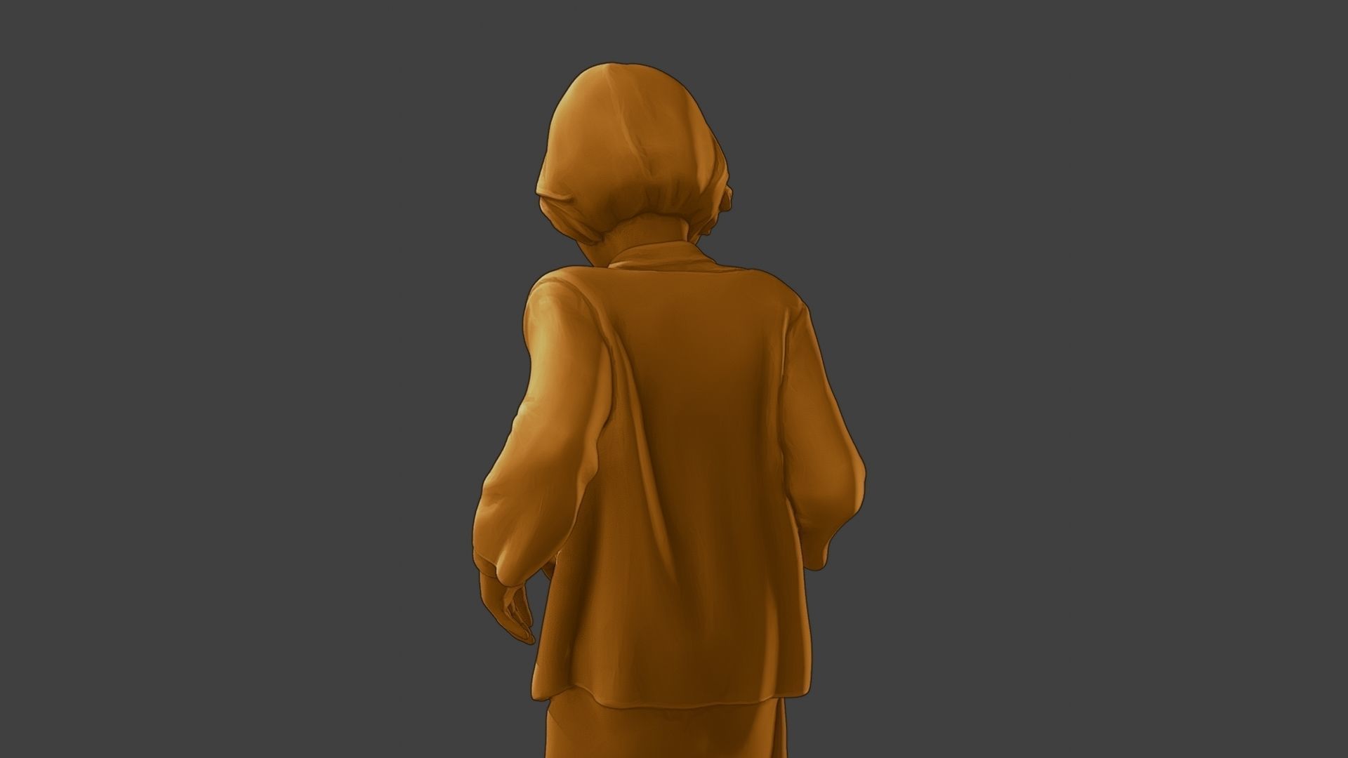 ww2 Casual Girl CG1 003 3D print model_21