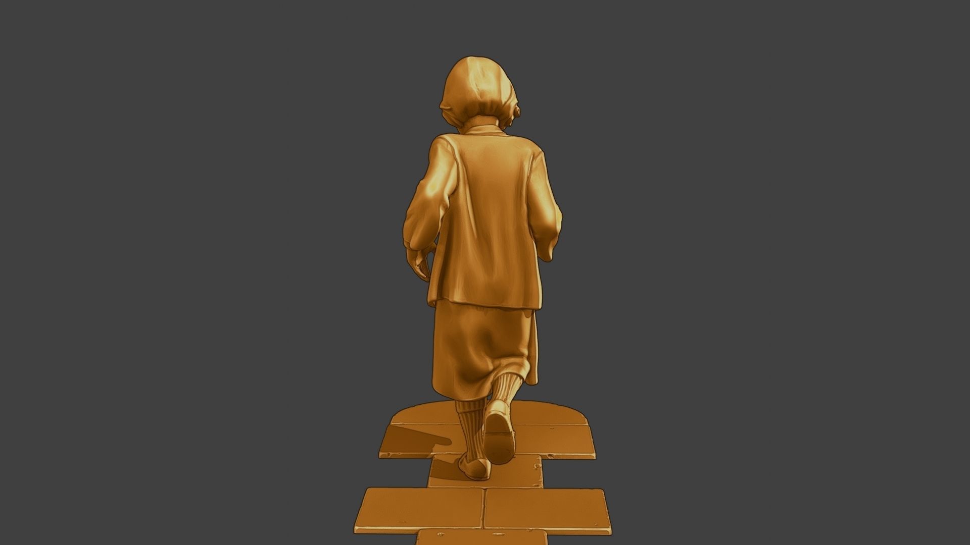ww2 Casual Girl CG1 003 3D print model_6