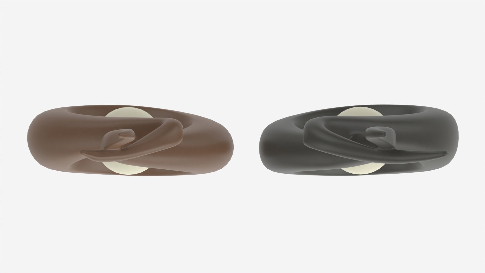 Ceramic Abstract Figurines 3D model_5