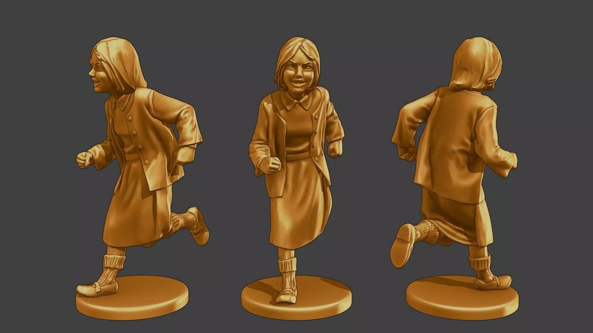 ww2 Casual Girl CG1 004 3D print model