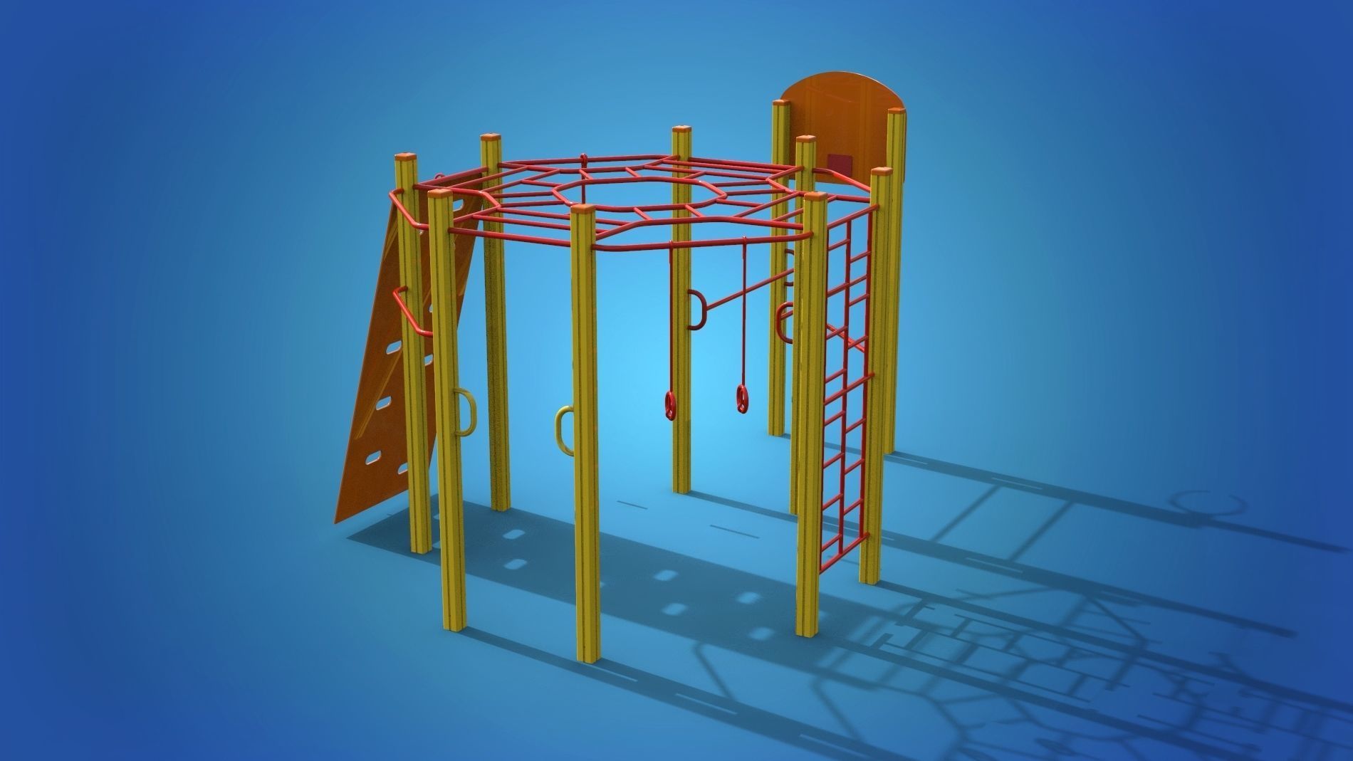 Playground for kids 3D model_6