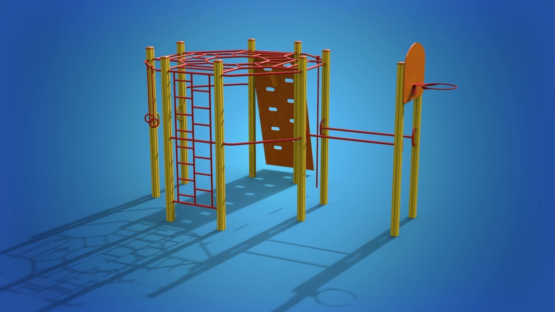 Playground for kids 3D model_3