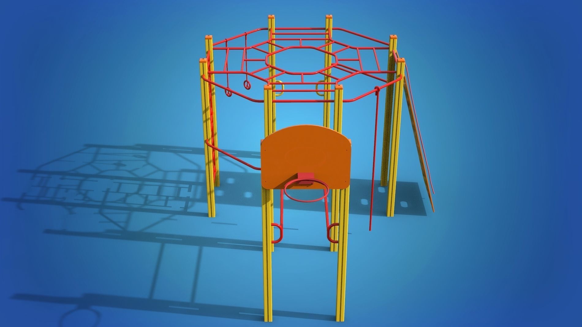 Playground for kids 3D model_5