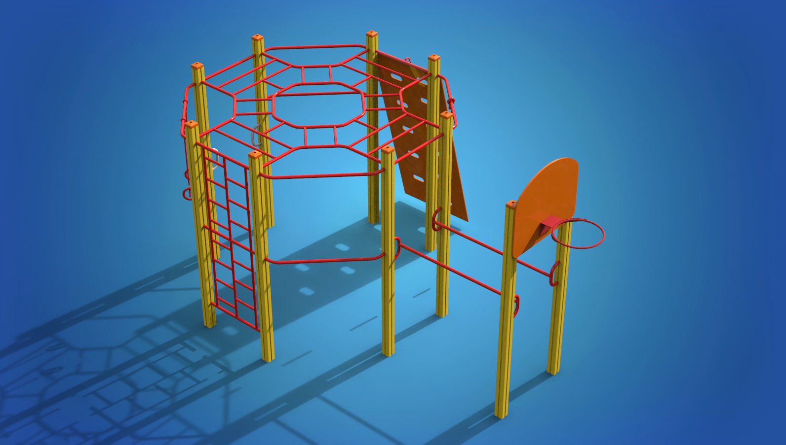 Playground for kids 3D model_7