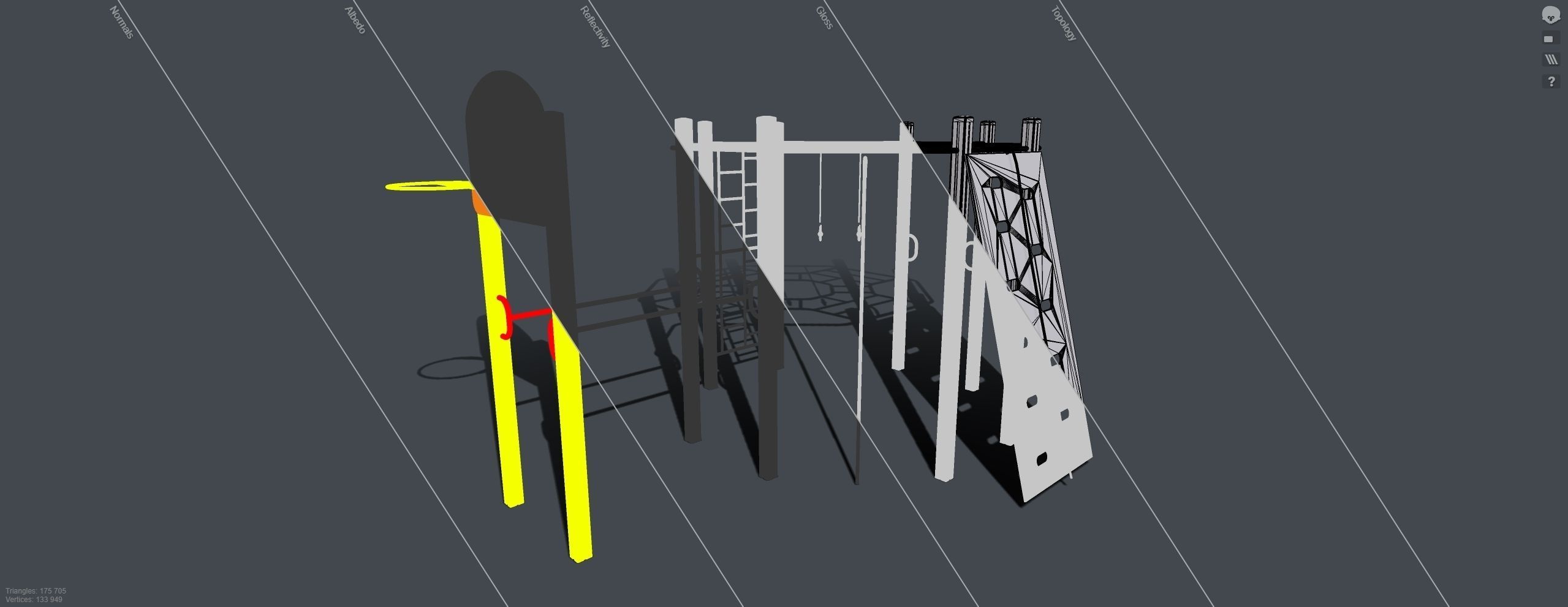 Playground for kids 3D model_12