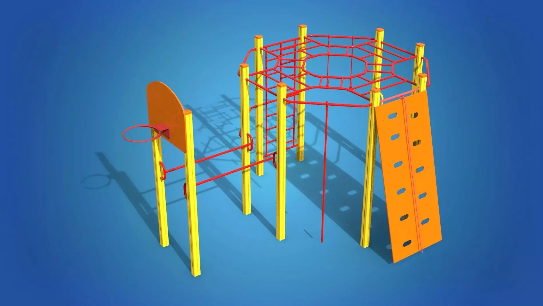 Playground for kids 3D model_0