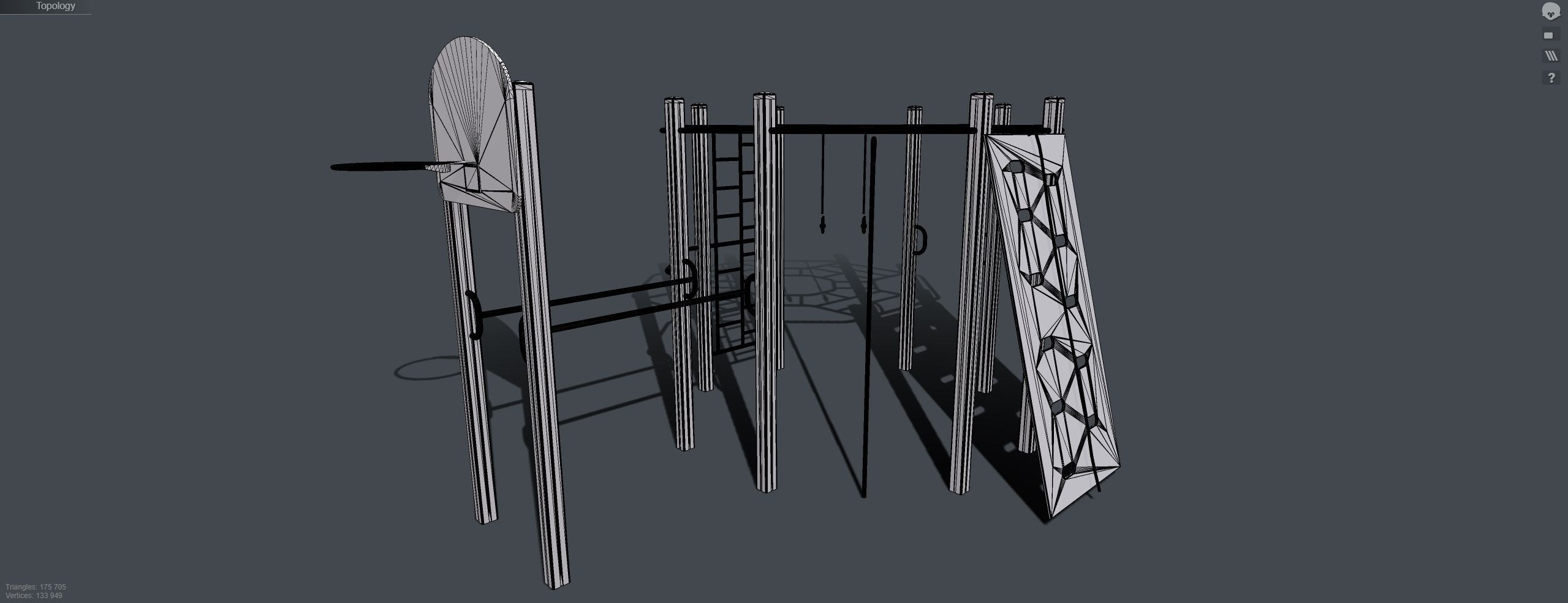 Playground for kids 3D model_13