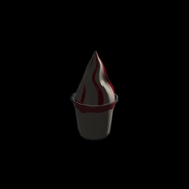 fraise sundae 3D model_7