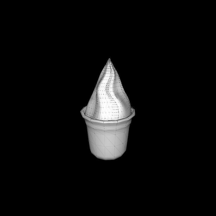 fraise sundae 3D model_10