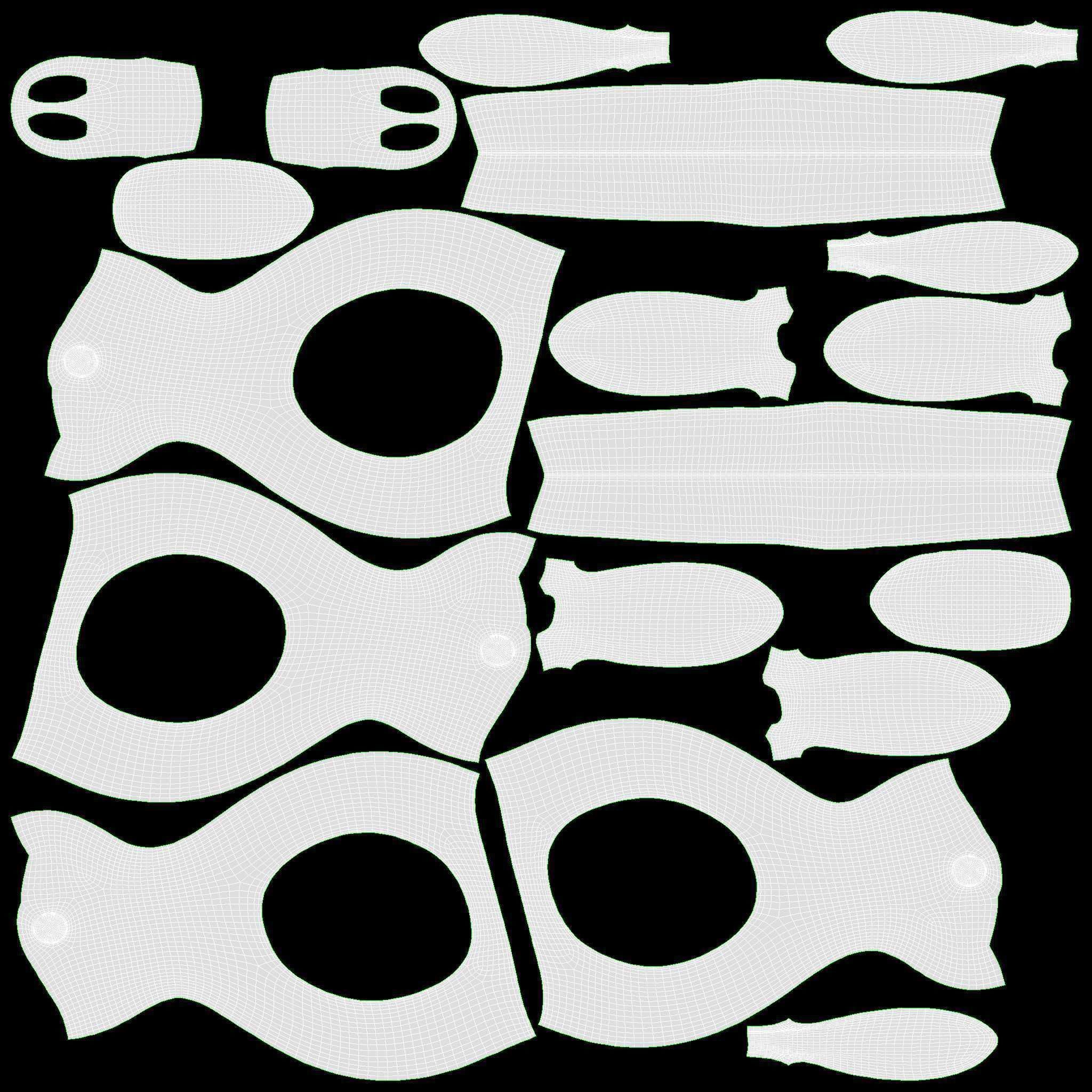 Ceramic Hare Figurines 3D model_9