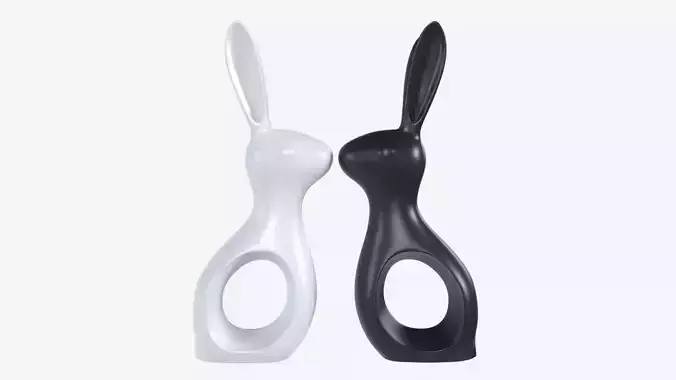 Ceramic Hare Figurines