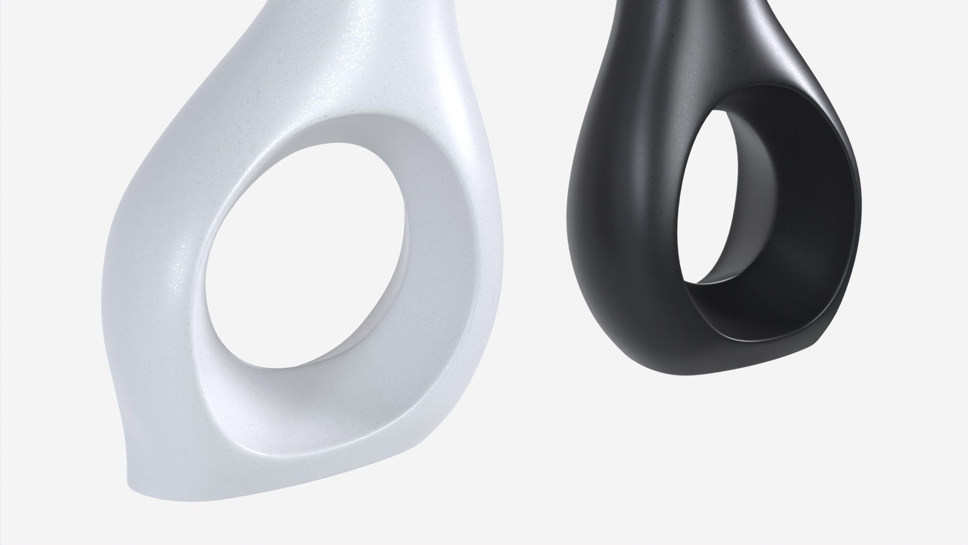 Ceramic Hare Figurines 3D model_4