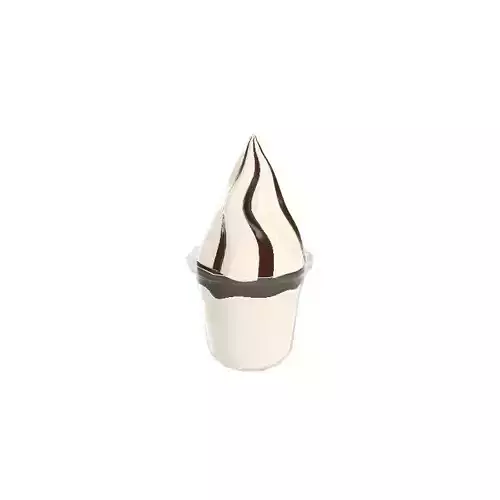 hazelnut chocolate sundae 3D model