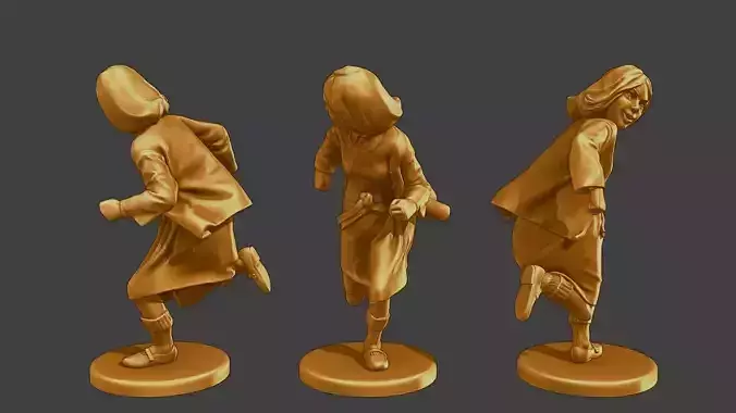ww2 Casual Girl CG1 005 3D print model