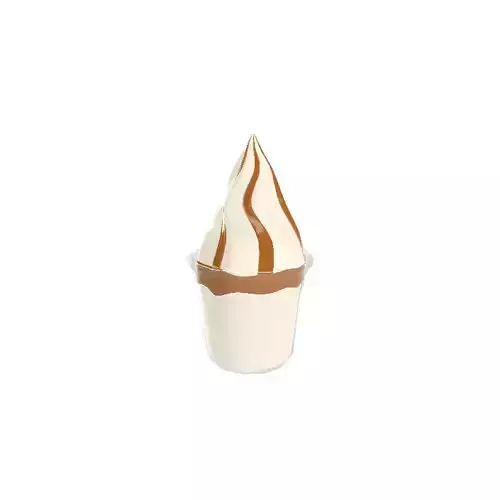 caramel sundae 3D model