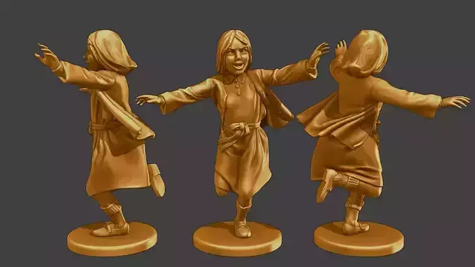 ww2 Casual Girl CG1 006 3D print model
