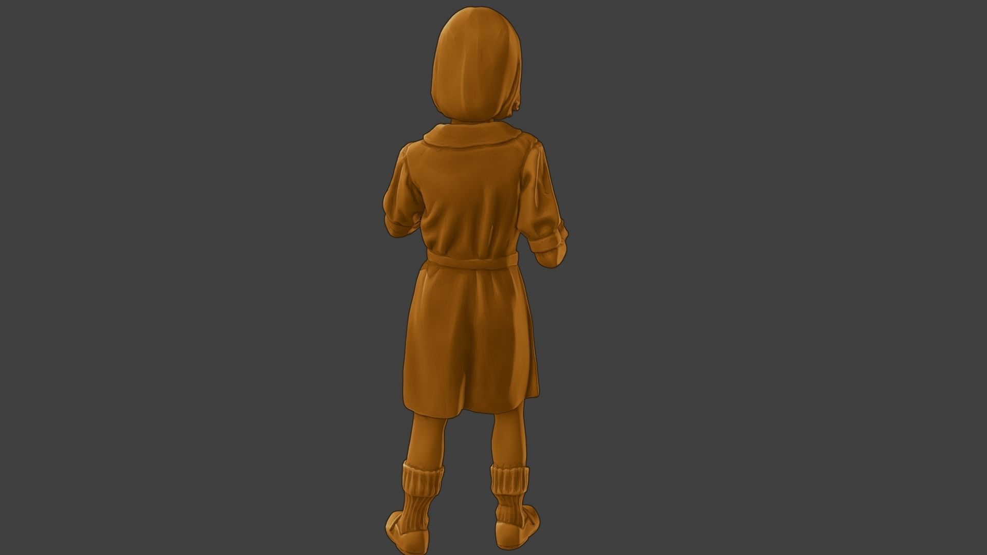 ww2 Casual Girl CG1 007 3D print model_25