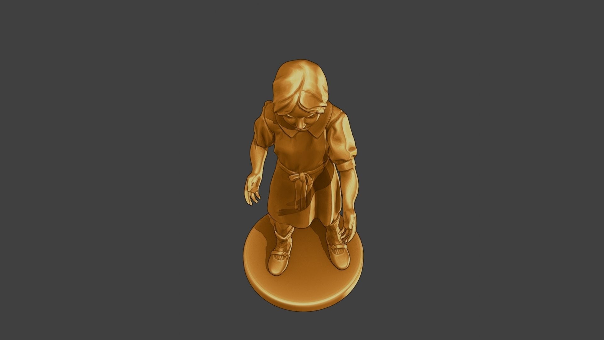 ww2 Casual Girl CG1 007 3D print model_14