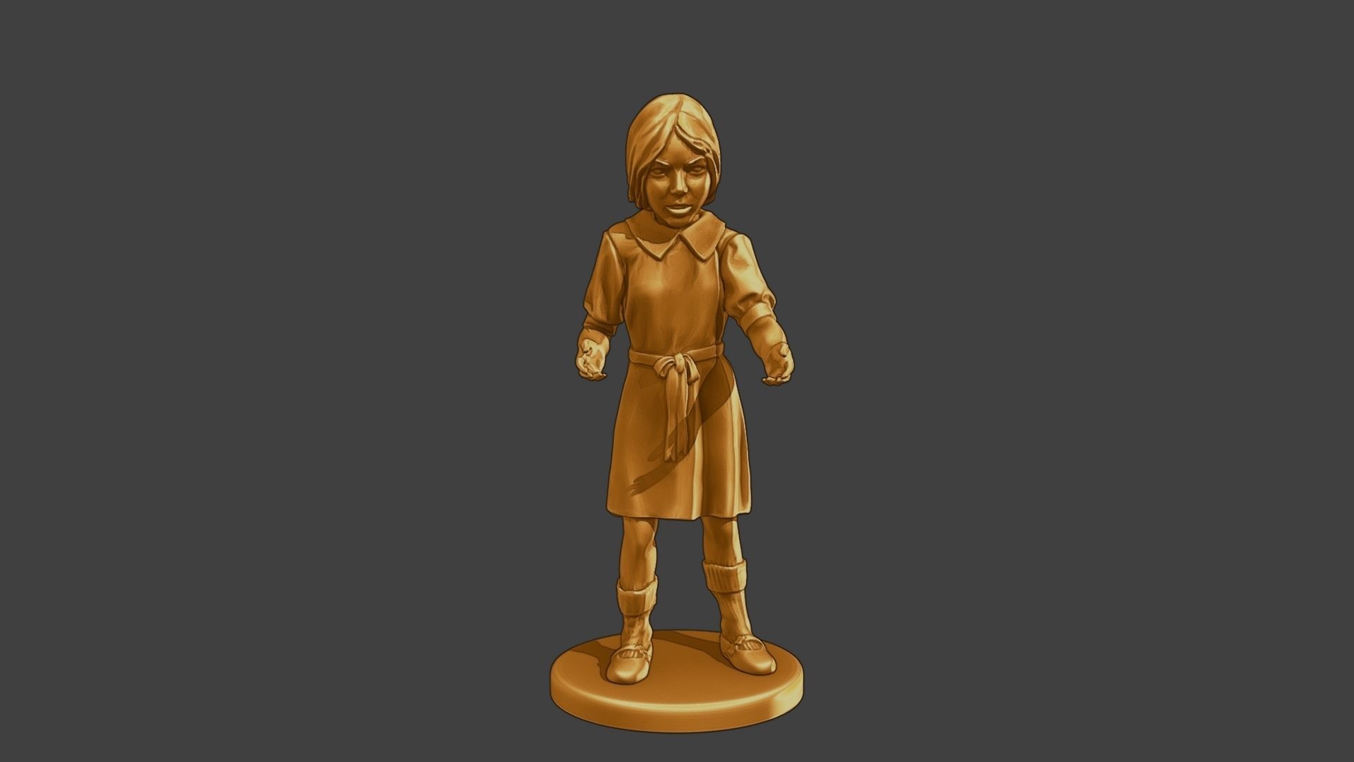 ww2 Casual Girl CG1 007 3D print model_1