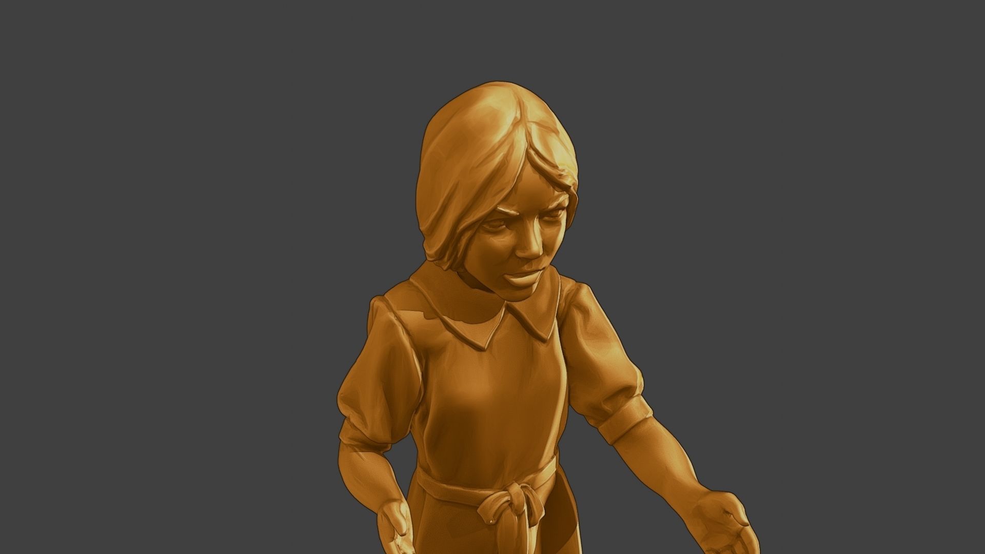 ww2 Casual Girl CG1 007 3D print model_19