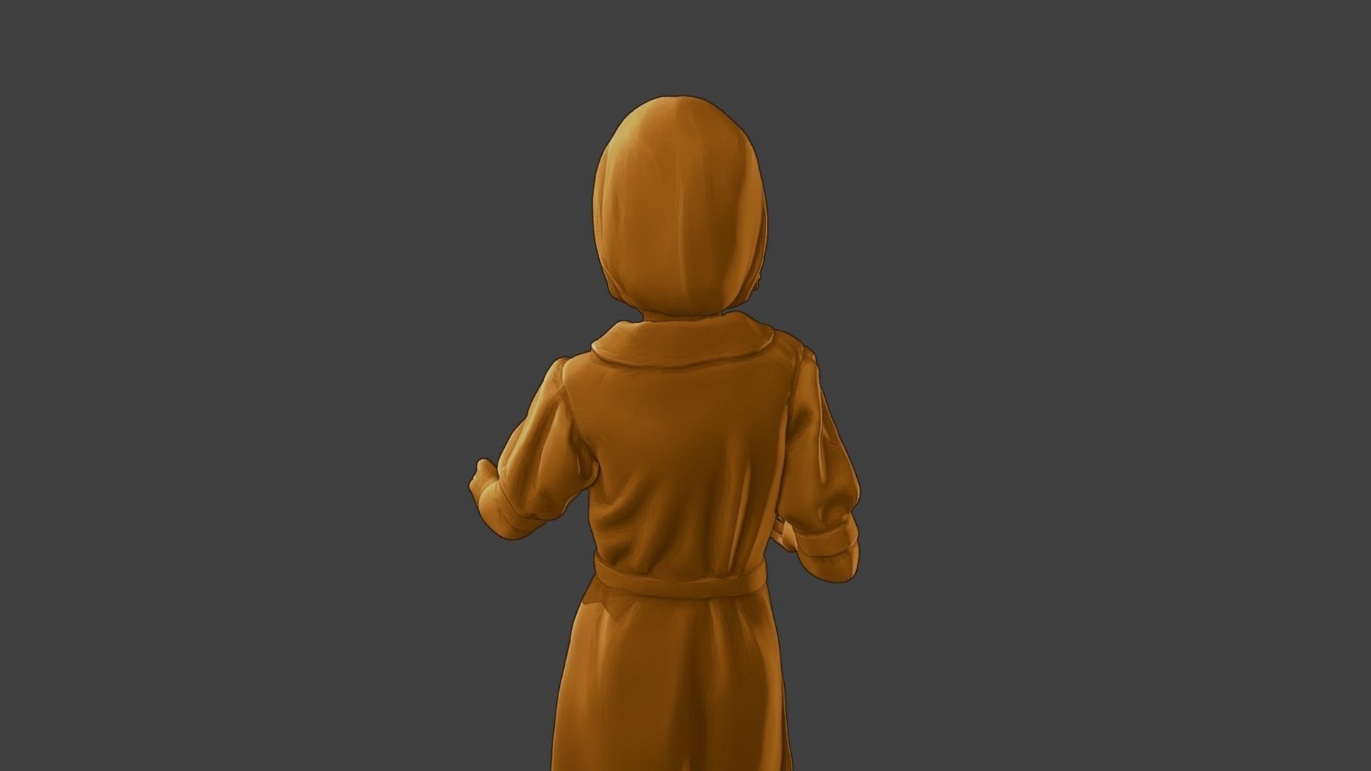 ww2 Casual Girl CG1 007 3D print model_21