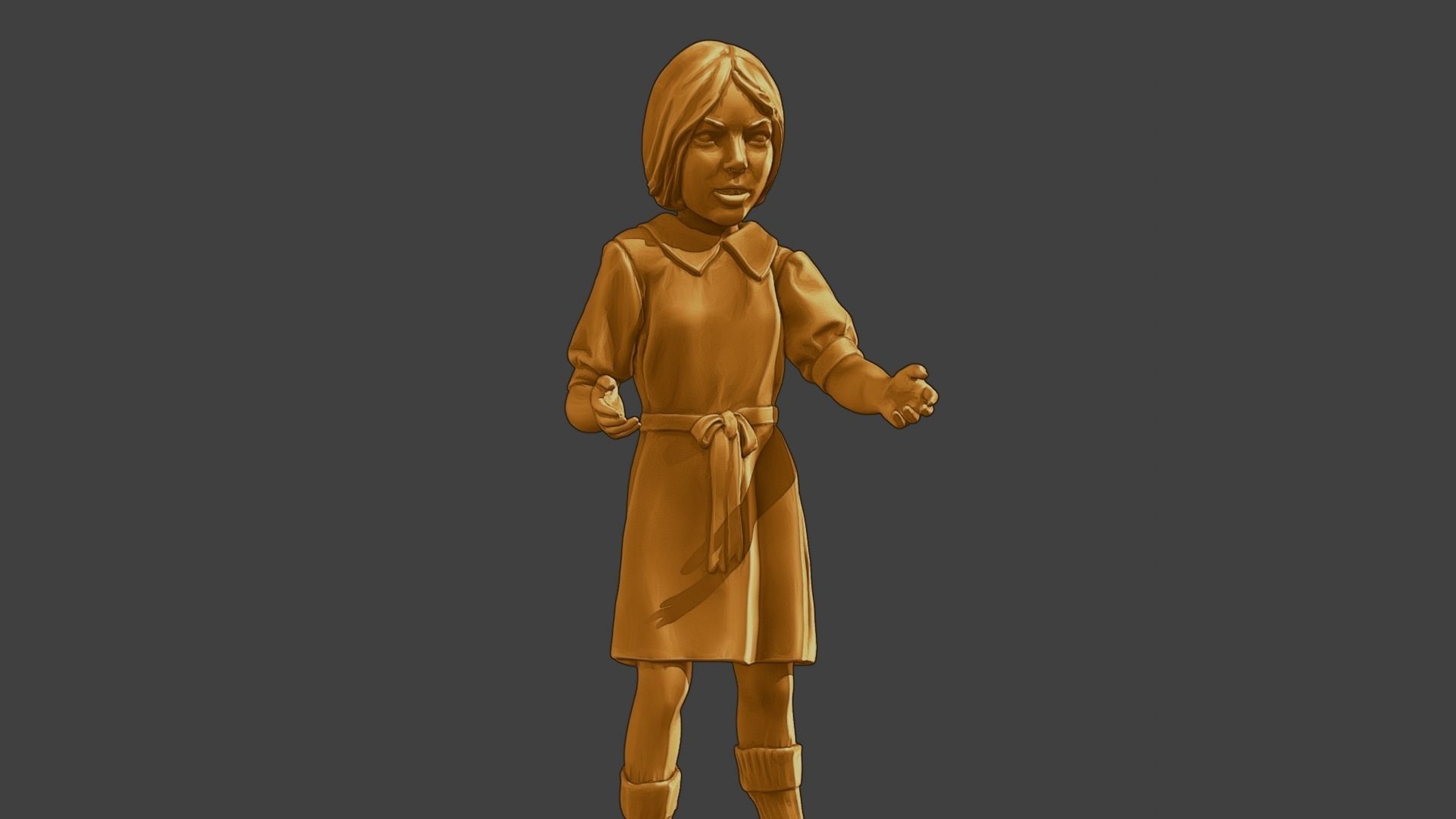 ww2 Casual Girl CG1 007 3D print model_28