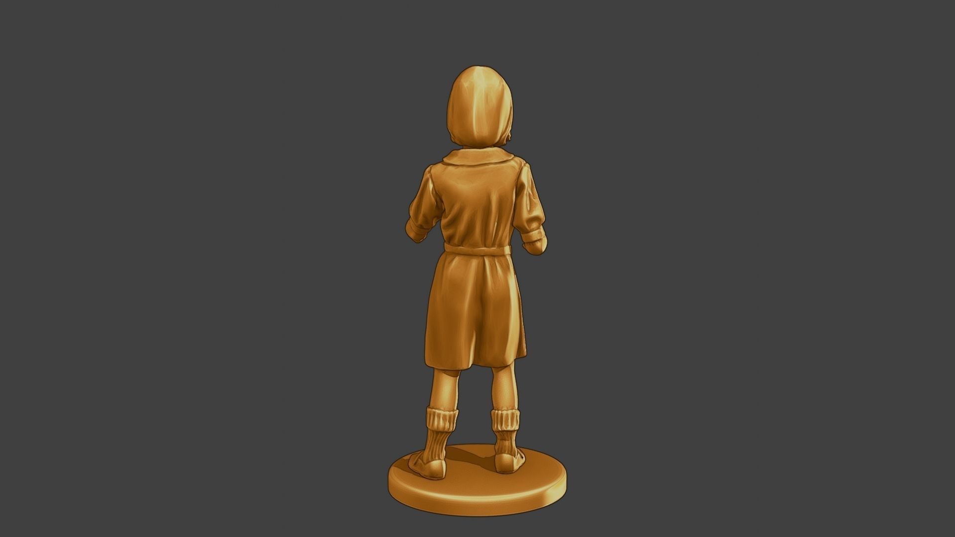 ww2 Casual Girl CG1 007 3D print model_6