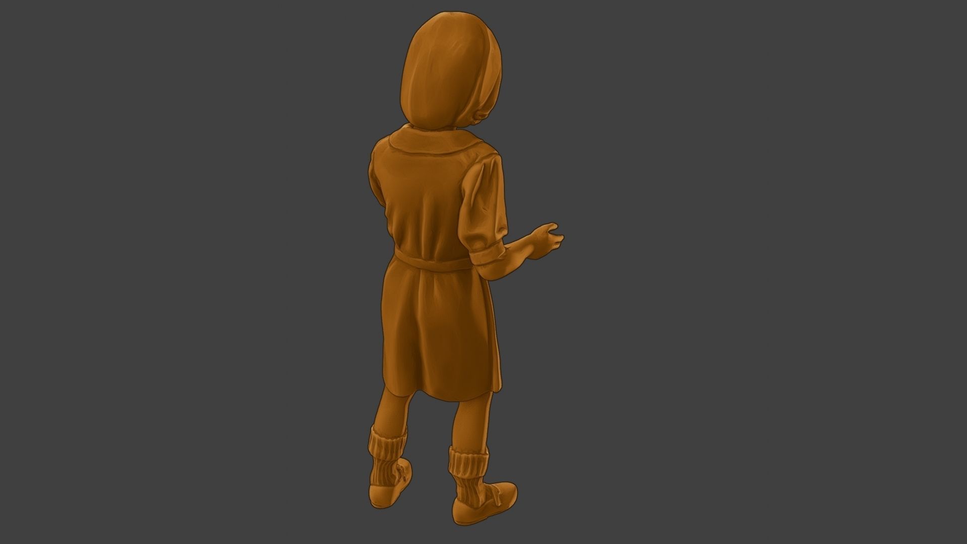 ww2 Casual Girl CG1 007 3D print model_24