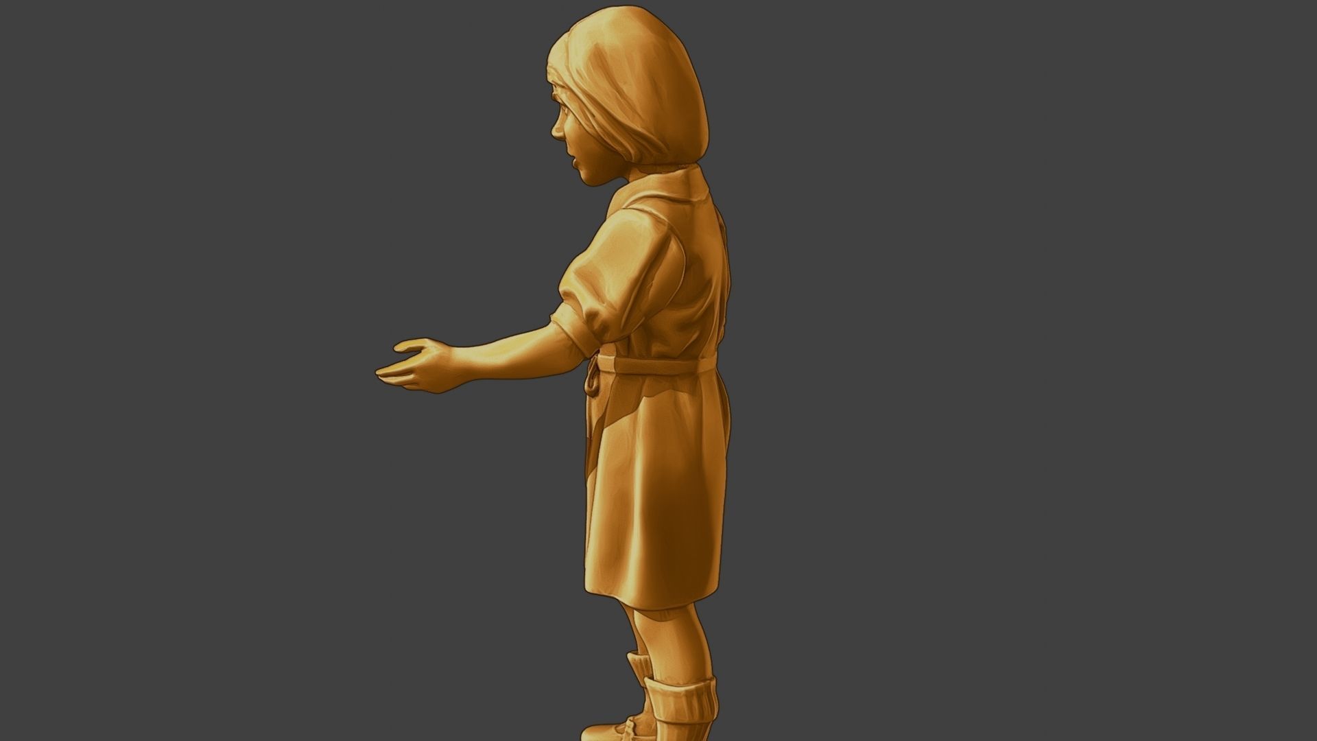 ww2 Casual Girl CG1 007 3D print model_26