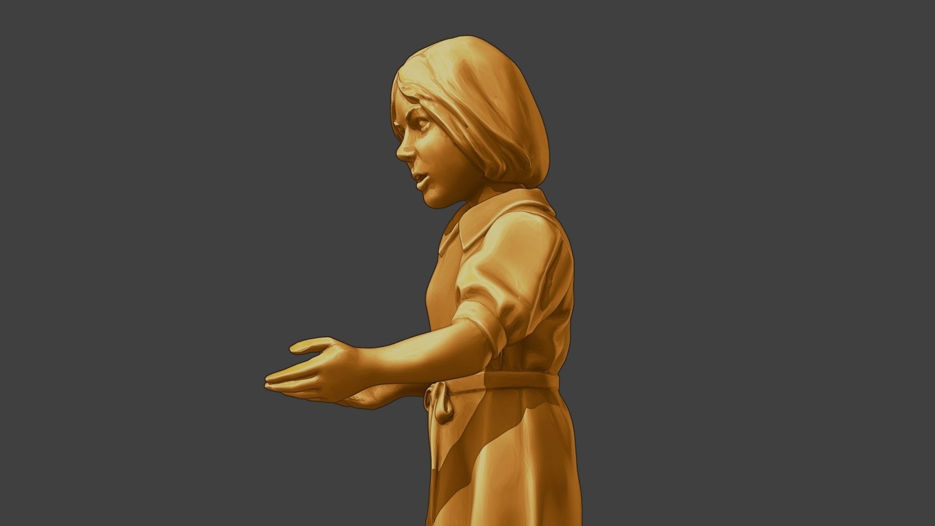 ww2 Casual Girl CG1 007 3D print model_17