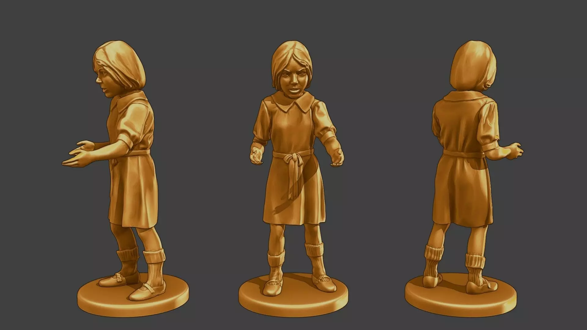 ww2 Casual Girl CG1 007 3D print model_0