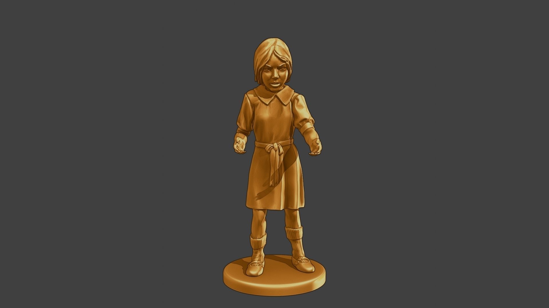 ww2 Casual Girl CG1 007 3D print model_11