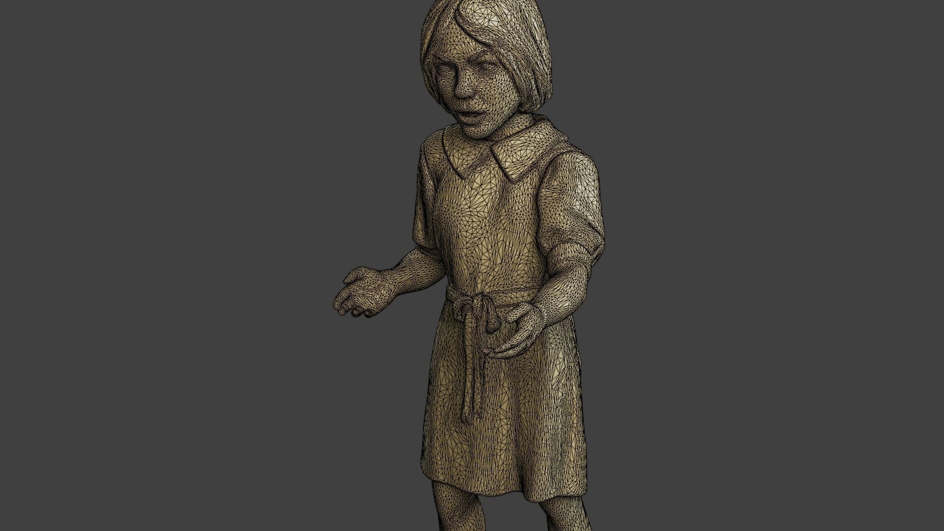 ww2 Casual Girl CG1 007 3D print model_12