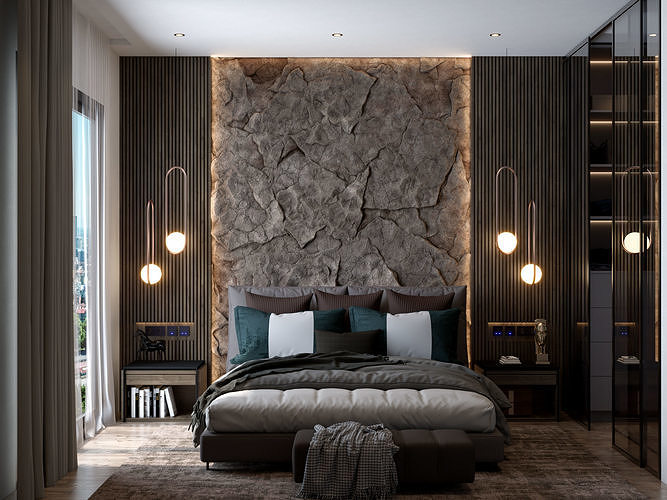 Modern Bedroom 3D model