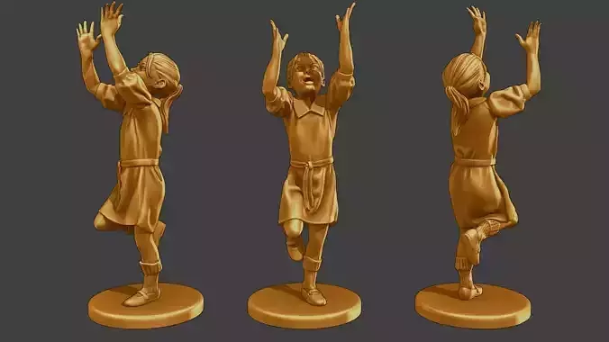 ww2 Casual Girl CG1 008 3D print model