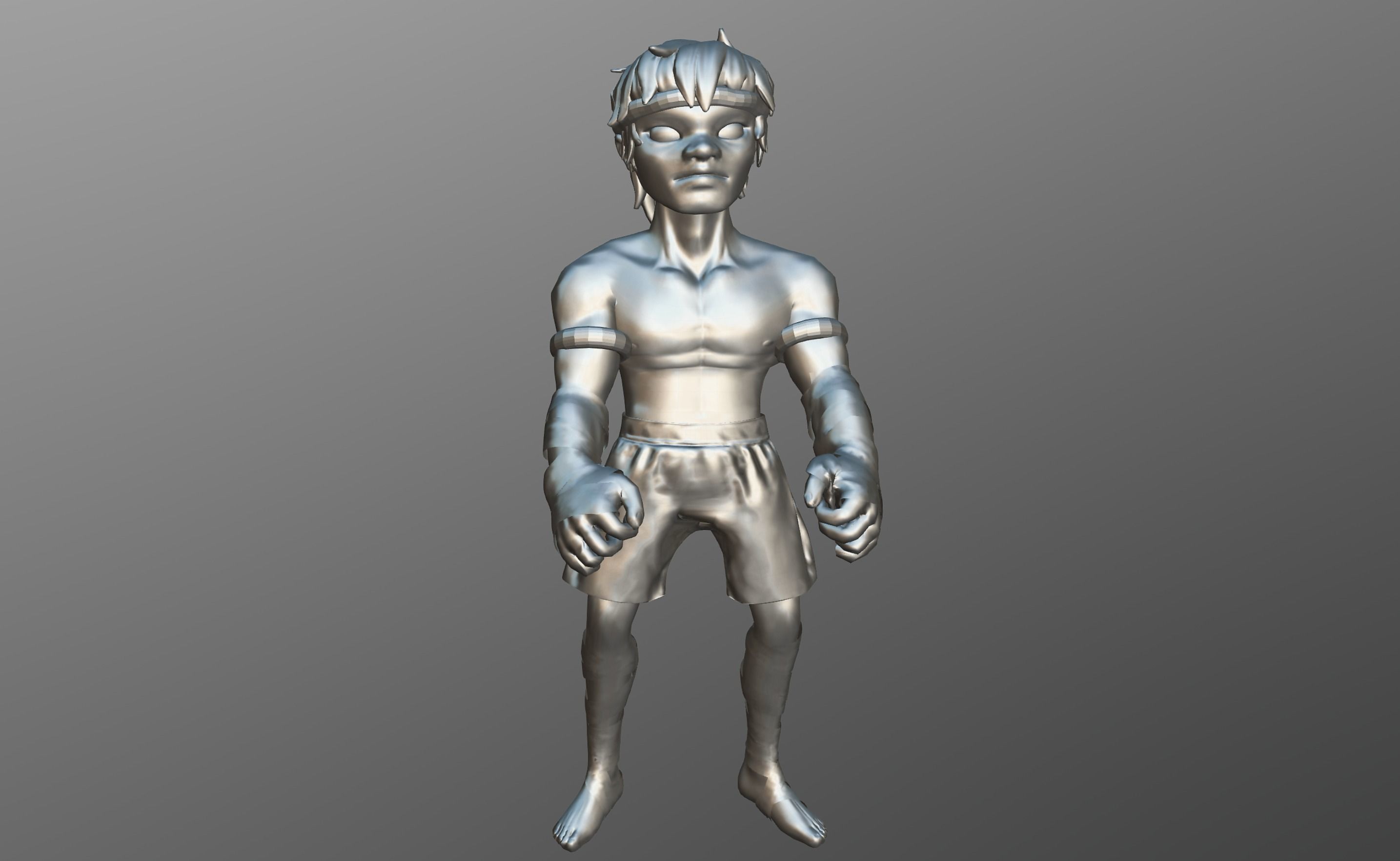 Boxer Pack Low-poly 3D model_25