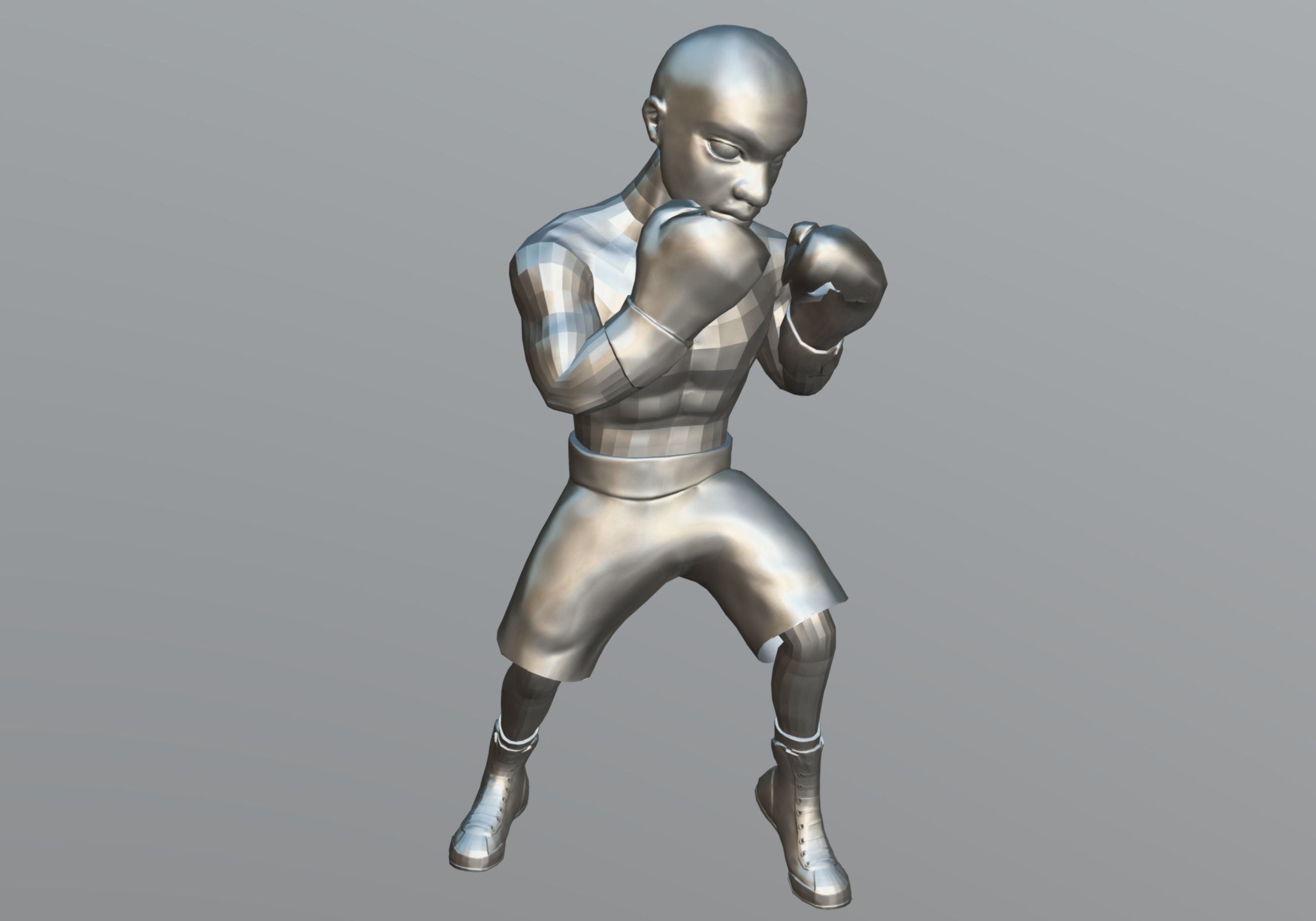Boxer Pack Low-poly 3D model_15