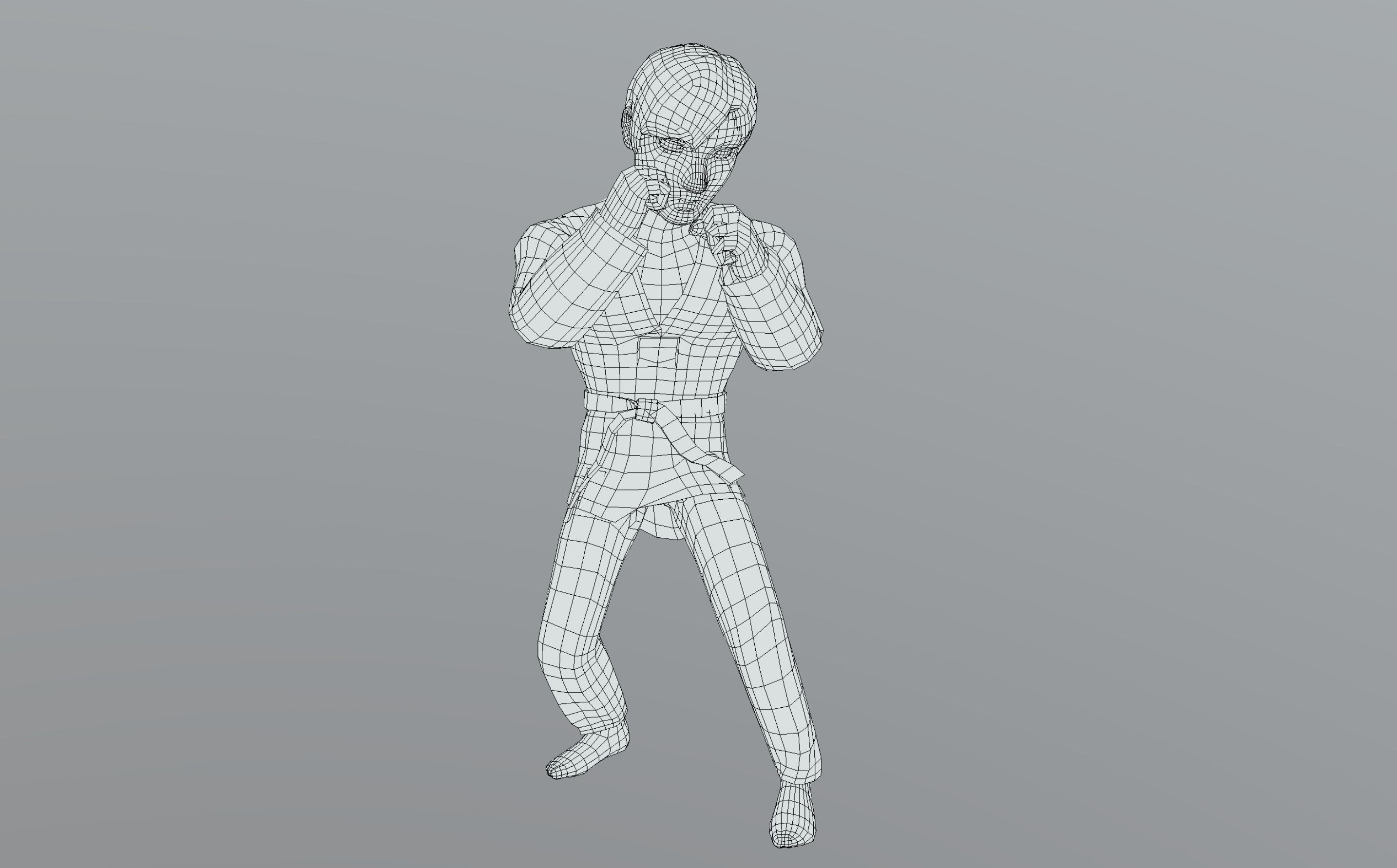 Boxer Pack Low-poly 3D model_10