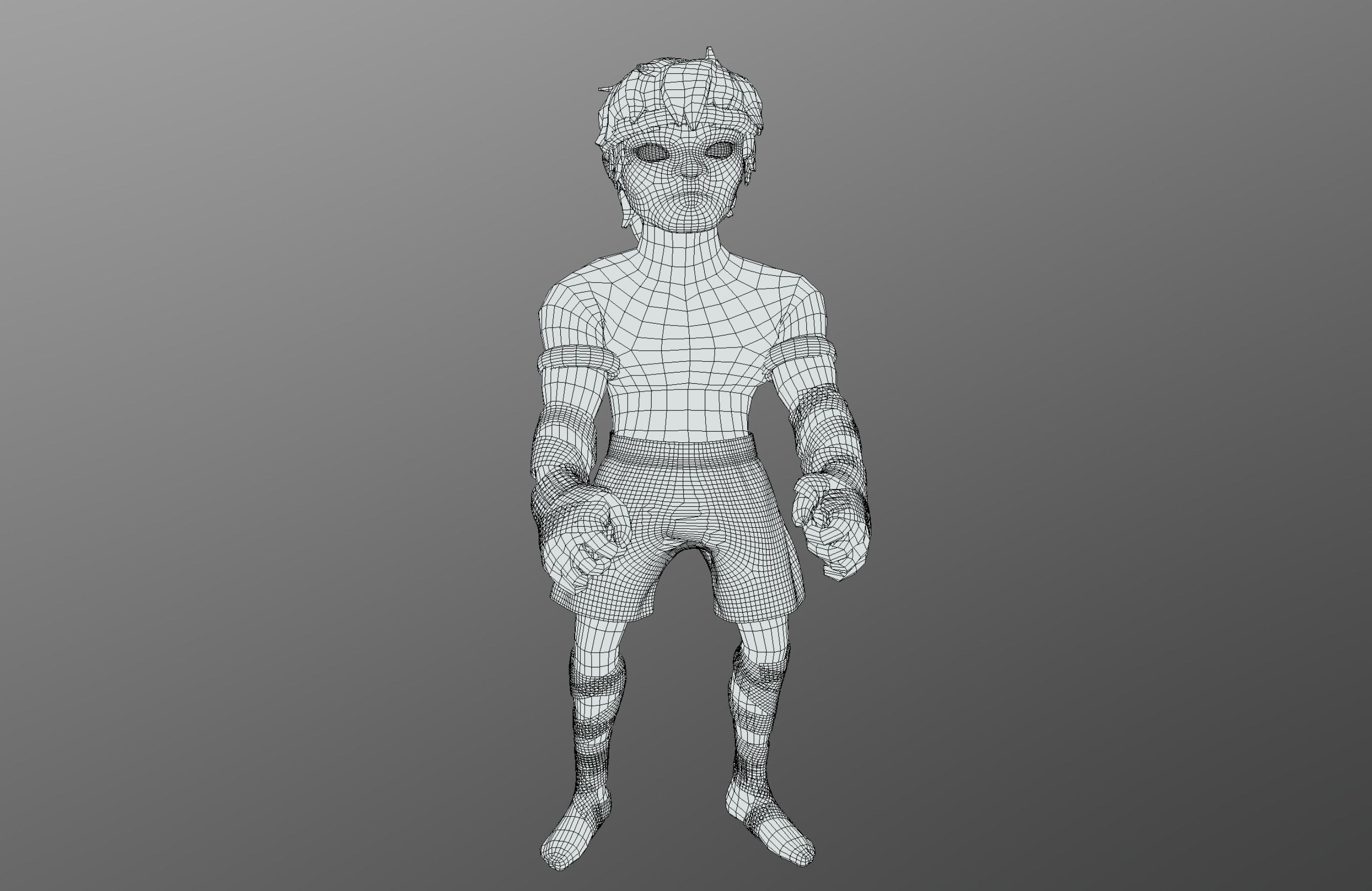 Boxer Pack Low-poly 3D model_24