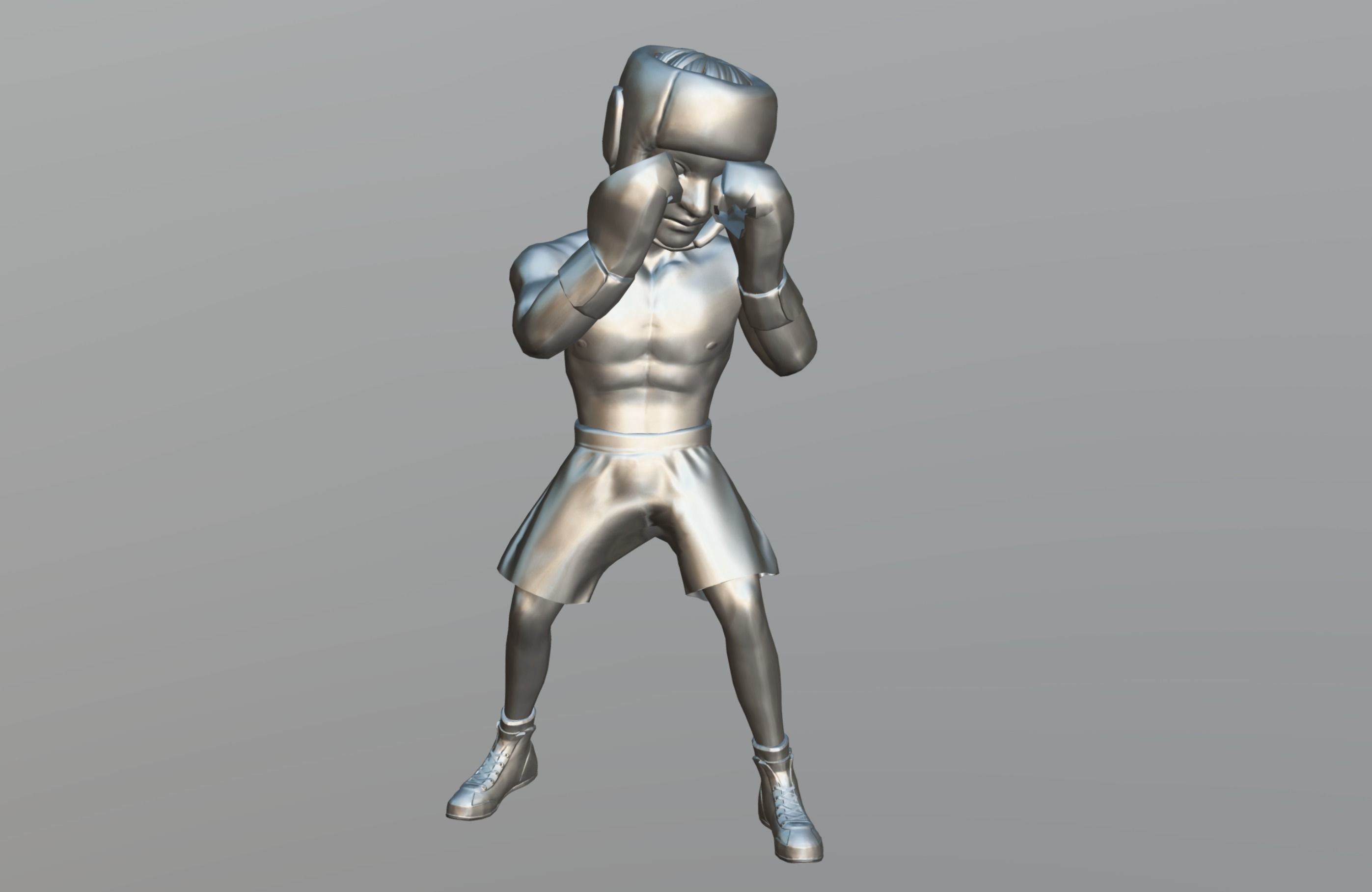 Boxer Pack Low-poly 3D model_22