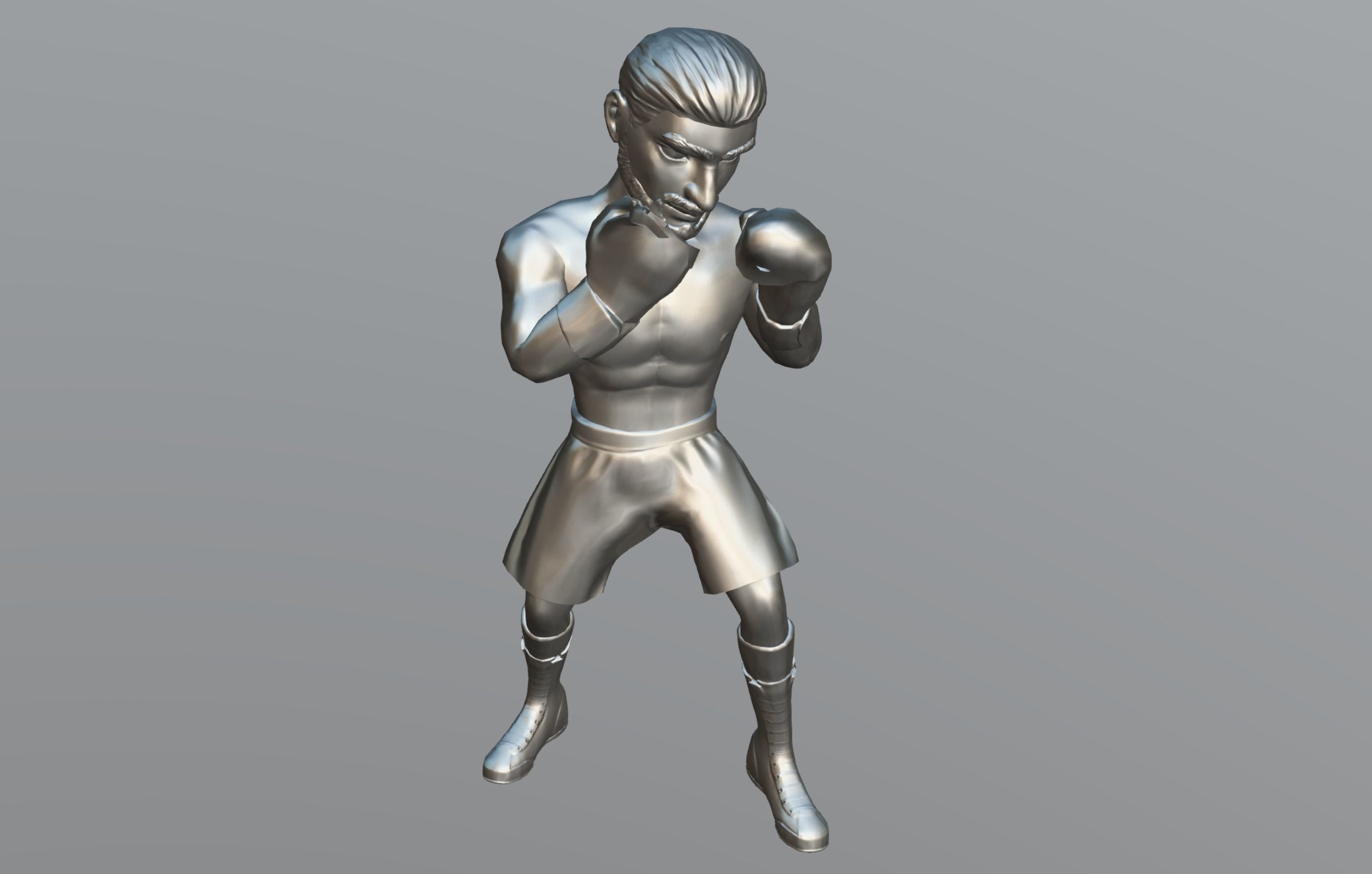 Boxer Pack Low-poly 3D model_16