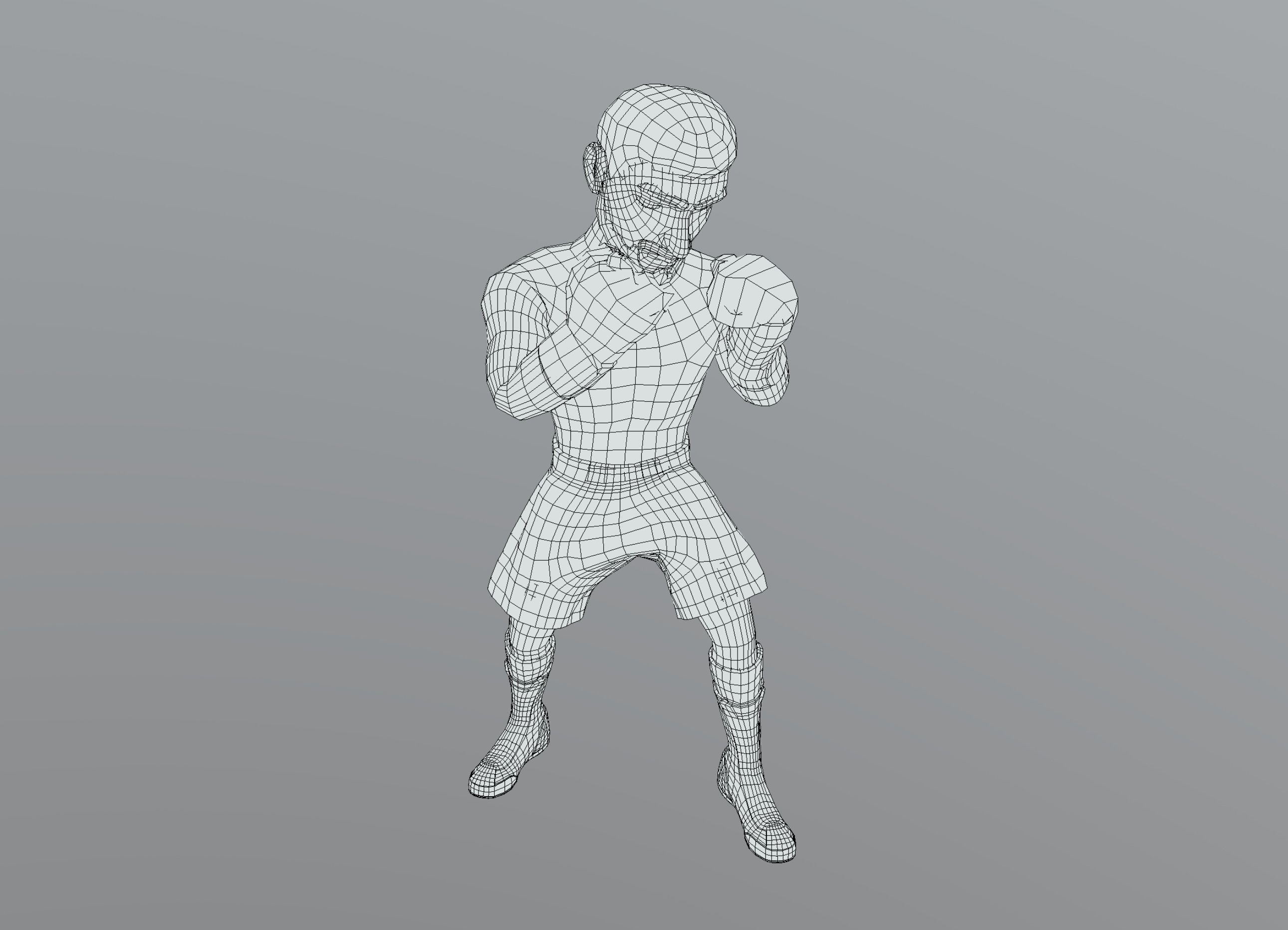 Boxer Pack Low-poly 3D model_14