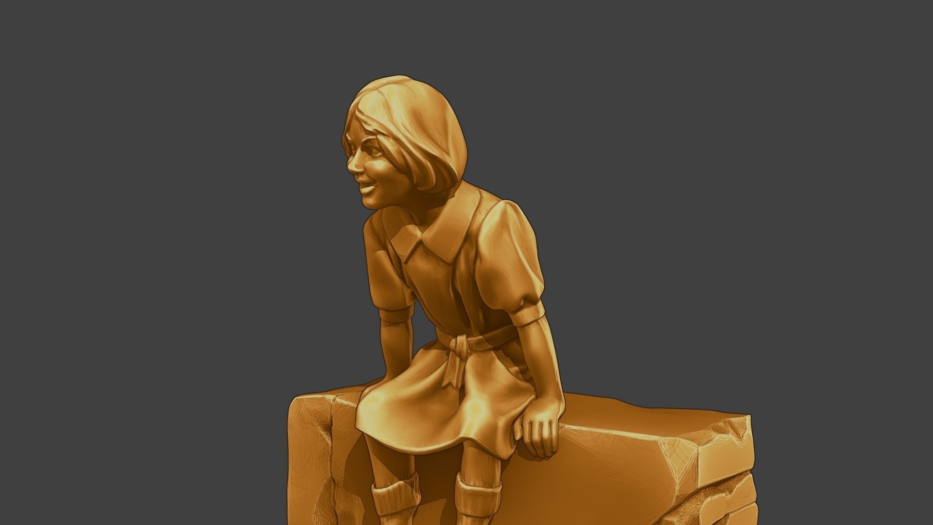 ww2 Casual Girl CG1 009 3D print model_27
