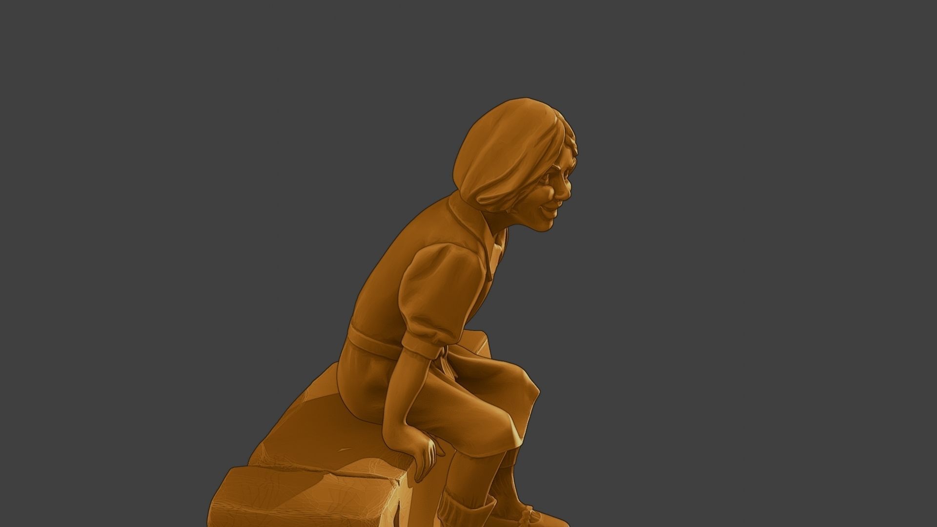ww2 Casual Girl CG1 009 3D print model_30