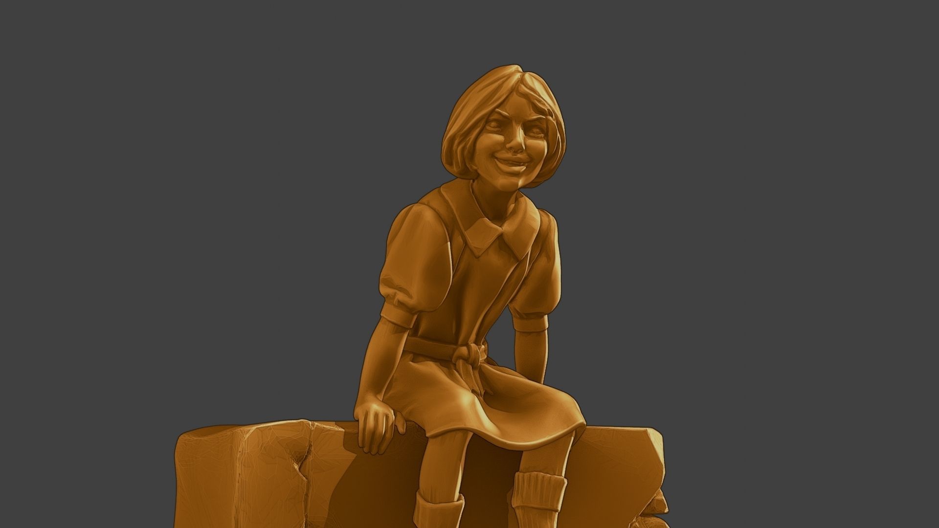 ww2 Casual Girl CG1 009 3D print model_13